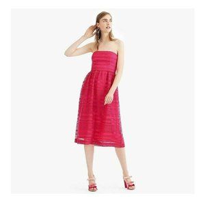 J.Crew Strapless Dress In Mixed Lace - Size 8